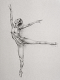 The Dancer – Black and White Art Print